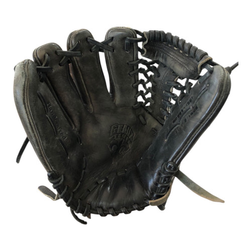 Vist Large View of Product Image Which is Used Marucci GEAUX SERIES BB/SB Glove LH Throw Black 11 1/2"