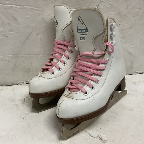 Vist Large View of Product Image Which is Used Jackson GLACIER 120 Girls Figure Skates White Youth 11.0