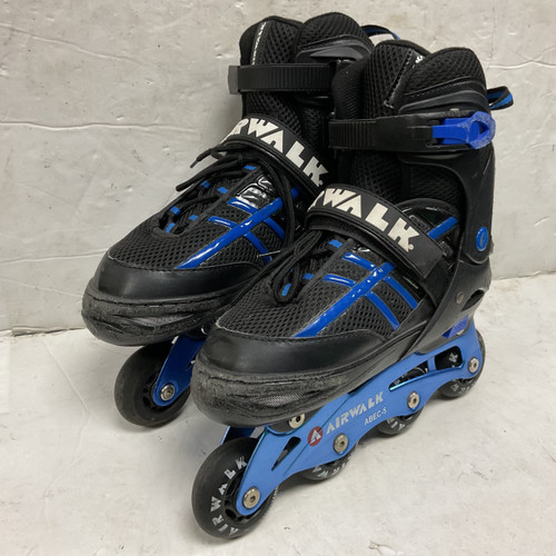 Vist Large View of Product Image Which is Used Airwalk ADJ 5-8 Senior Rec Fitness Skates Cobalt Adjustable