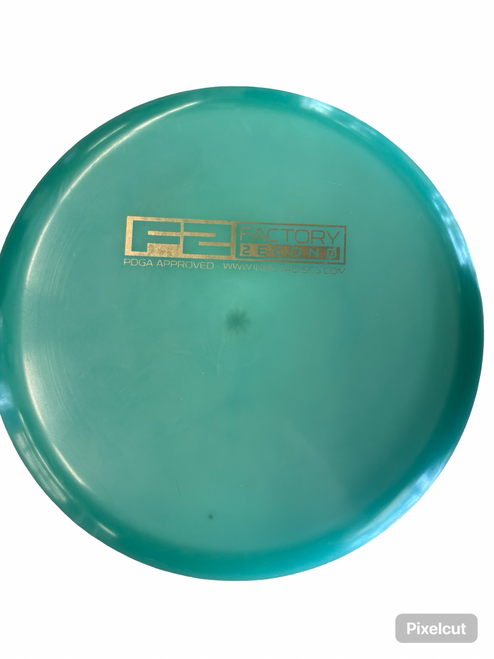 Vist Large View of Product Image Which is Used Innova F2 WOMBAT 3 Disc Golf Mid Range Green