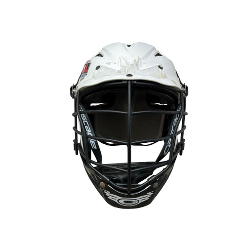 Vist Large View of Product Image Which is Used Cascade CPVR ADJ Lacrosse Helmet White One Size
