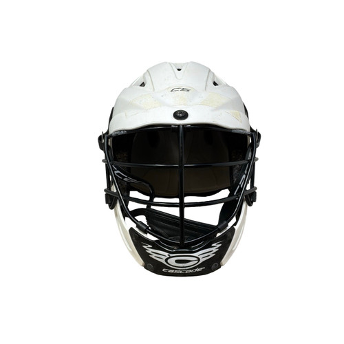 Vist Large View of Product Image Which is Used Cascade CS ADJUSTABLE Lacrosse Helmet White One Size