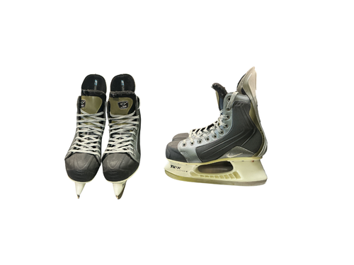 Vist Large View of Product Image Which is Used Nike ZOOM AIR Senior Hockey Skate Black Senior 8.5
