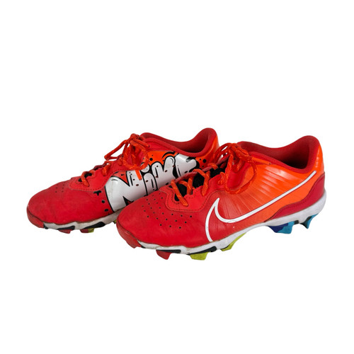 Vist Large View of Product Image Which is Used Nike DIAMOND BB/SB Cleats Red Junior 05.5