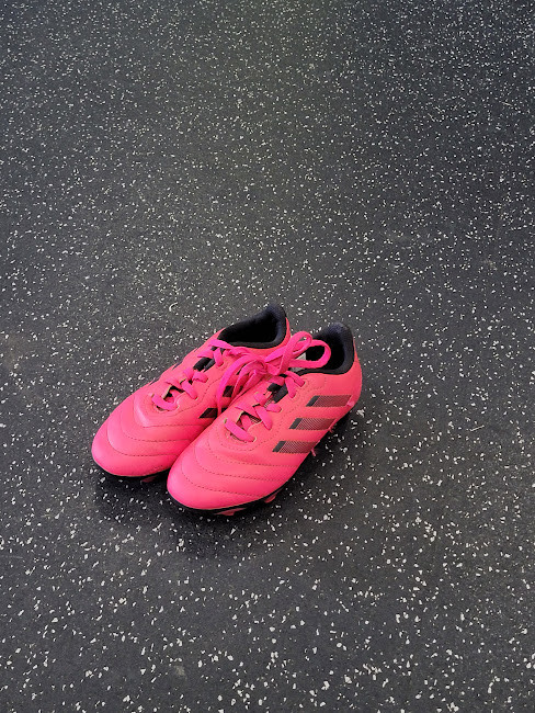Vist Large View of Product Image Which is Used Adidas Soccer Cleats Pink Youth 13.0