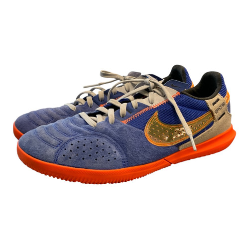 Vist Large View of Product Image Which is Used Nike LUNARGATO II Soccer Indoor Shoes Royal Blue Junior 06