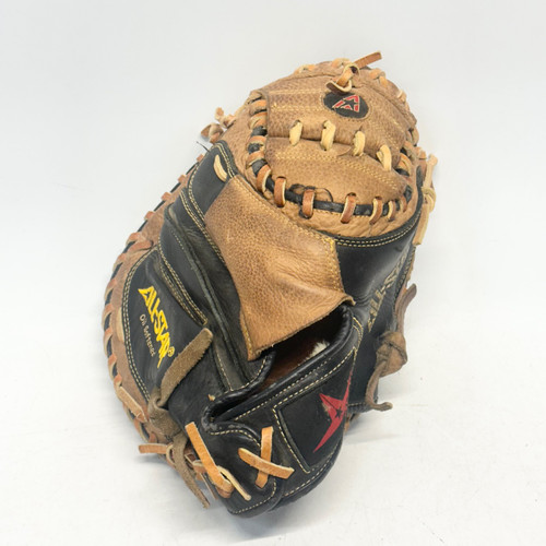 Vist Large View of Product Image Which is Used All-Star CM3030 MVP SERIES BB/SB Catchers RH Throw Black And Tan 33 1/2"
