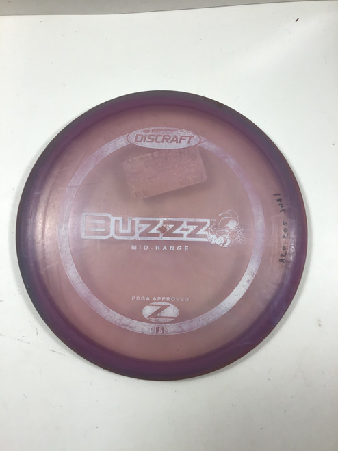 Vist Large View of Product Image Which is Used Discraft Z BUZZZ Disc Golf Mid Range Purple 170g