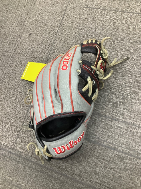 Vist Large View of Product Image Which is Used Wilson A2000 BB/SB Glove RH Throw Grey 11 3/4"