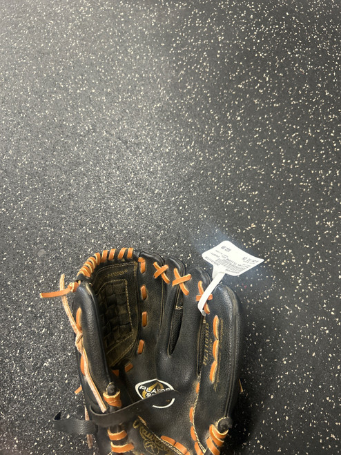 Vist Large View of Product Image Which is Used Rawlings PL110MB BB/SB Glove RH Throw Black 11"