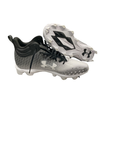Vist Large View of Product Image Which is Used Under Armour Adult FB Cleats Black Senior 12