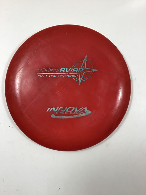 Vist Large View of Product Image Which is Used Innova STAR AVIAR Disc Golf Putter Red 170g