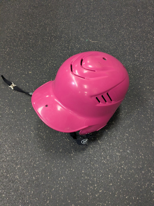 Vist Large View of Product Image Which is Used Rawlings CFTB1 Batting Helmet No Mask Pink One Size
