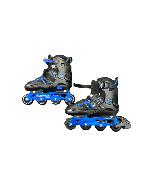 Vist Large View of Product Image Which is Used Airwalk ABEC-5 ADJ SZ 5-8 Senior Roller Quad Skates Black Adjustable