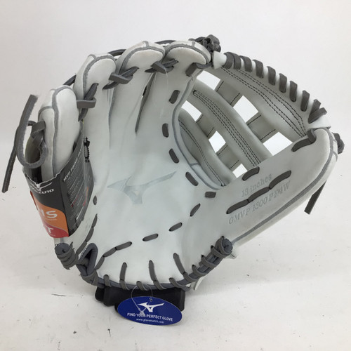 Vist Large View of Product Image Which is Used Mizuno MVP PRIME LHT 13 IN FP/SP SB GLOVE LH Throw Fastpitch Gloves White 13"