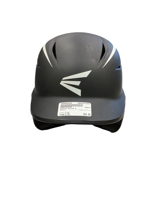 Vist Large View of Product Image Which is Used Easton ELITE X Batting Helmet No Mask Black L/XL
