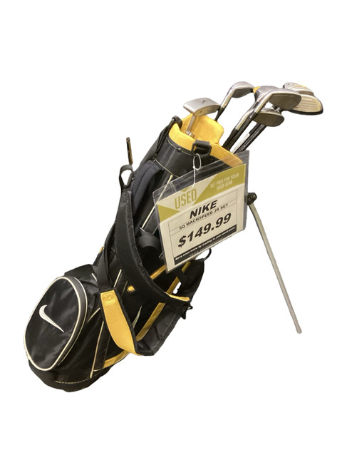 Vist Large View of Product Image Which is Used Nike SQ MACHSPEED JR Jr Package Set RH Black And Gold 8 Piece