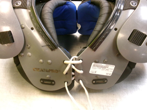Vist Large View of Product Image Which is Used Champro AIR TECH 3000 FB Shoulder Pads Grey MD