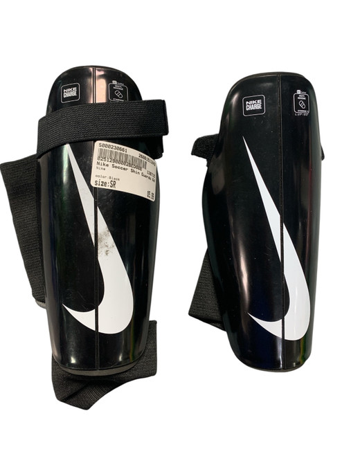 Vist Large View of Product Image Which is Used Nike Soccer Shin Guards Adult Black Senior