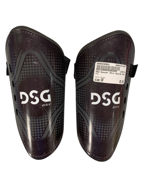 Vist Large View of Product Image Which is Used Dsg Soccer Shin Guards Adult Black Senior