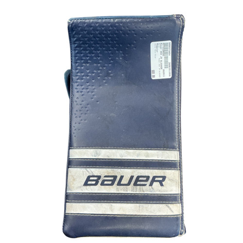 Vist Large View of Product Image Which is Used Bauer GSX JR BLOCKER Junior Goalie Blocker Navy Blue