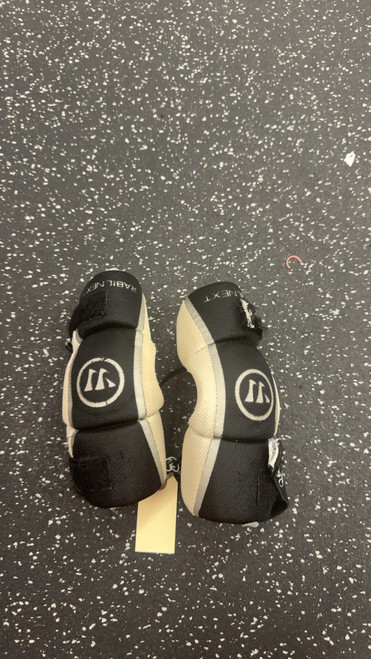 Vist Large View of Product Image Which is Used Warrior RABIL Lacrosse Arm Pads/Guards White SM