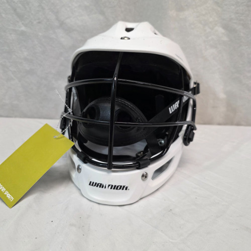 Vist Large View of Product Image Which is Used Warrior BURN JR LAX HELMET Lacrosse Helmet White One Size