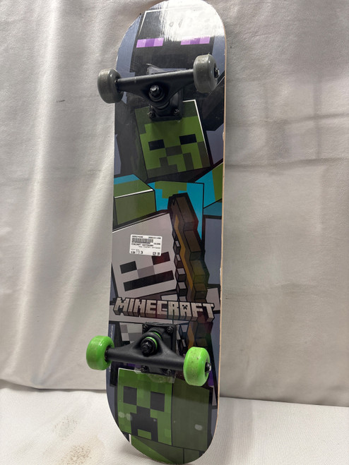 Vist Large View of Product Image Which is Used MINECRAFT SKATEBOARD Complete Skateboard Grey 7 1/2"
