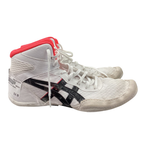 Vist Large View of Product Image Which is Used Asics Wrestling Shoes White Senior 6