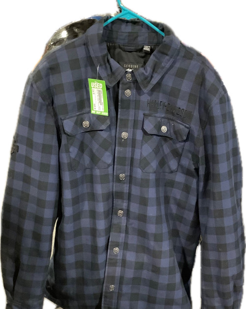 Vist Large View of Product Image Which is Harley Davidson Black And Navy Blue XL