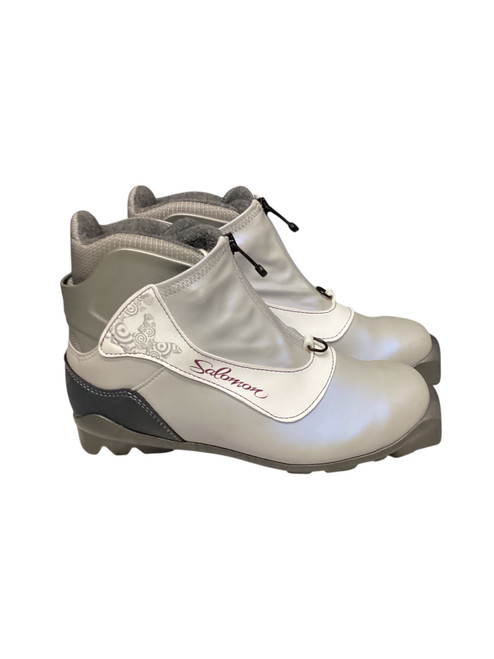 Vist Large View of Product Image Which is Used Salomon Mens SNS XC Ski Boots Black W 06.5-07 / JR 4.5-05