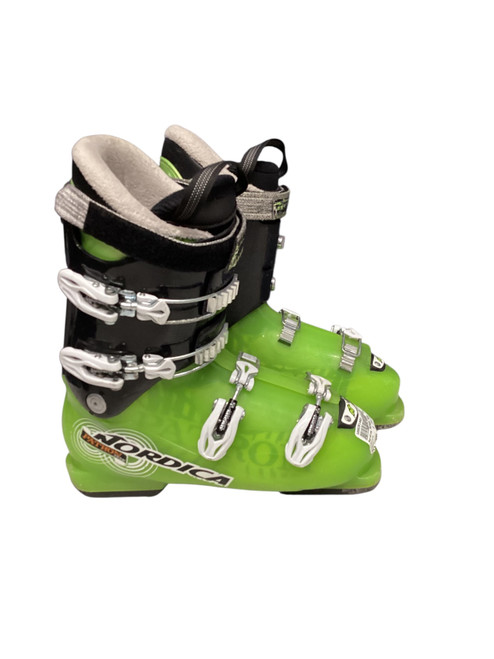Vist Large View of Product Image Which is Used Nordica PATRON TEAM Mens DH Ski Boot Green 265 MP - M08.5 - W09.5
