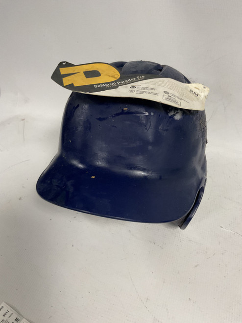 Vist Large View of Product Image Which is Used Demarini PARADOX PRO Batting Helmet No Mask Navy Blue S/M