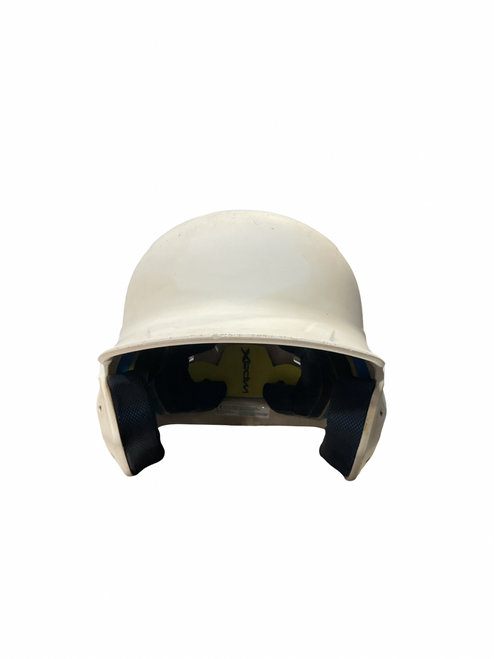 Vist Large View of Product Image Which is Used Rawlings WHT BASEBALL HELMET 6 7/8-7 5/8 Batting Helmet No Mask White One Size