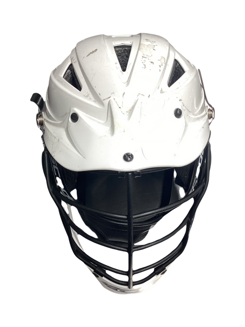 Vist Large View of Product Image Which is Used Cascade CPVR Lacrosse Helmet White One Size
