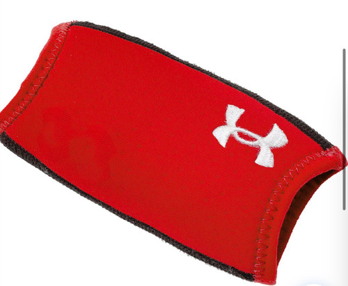Vist Large View of Product Image Which is New UA RED/WHITE CHIN STRAP COVER