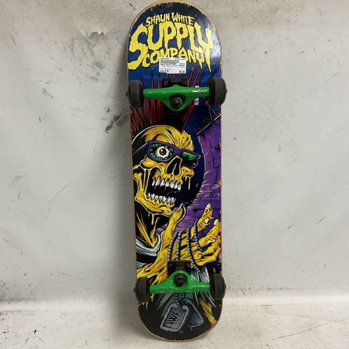 Vist Large View of Product Image Which is Used SHAUN WHITE SUPPLY COMPANY Complete Skateboard Royal Blue 8"
