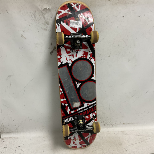 Vist Large View of Product Image Which is Used Plan B PROFESSIONAL MODEL AXE PAUL RODRIGUEZ Complete Skateboard Red 7 1/2"