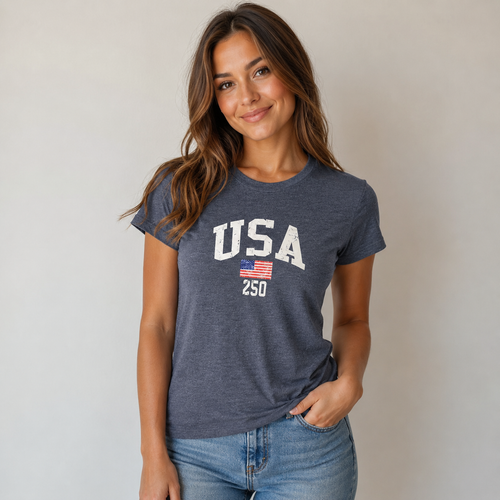 Vist Large View of Product Image Which is New USA 250 TEE - Mens Small



District Perfect Tri Blend Tee with USA logo!