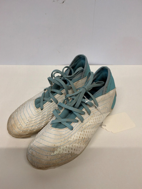 Vist Large View of Product Image Which is Used Adidas Soccer Cleats White Junior 03