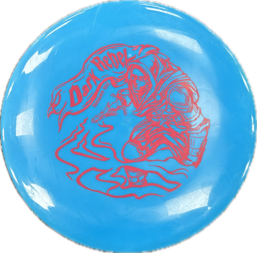 Vist Large View of Product Image Which is Used DARK REBEL Disc Golf Driver Royal Blue