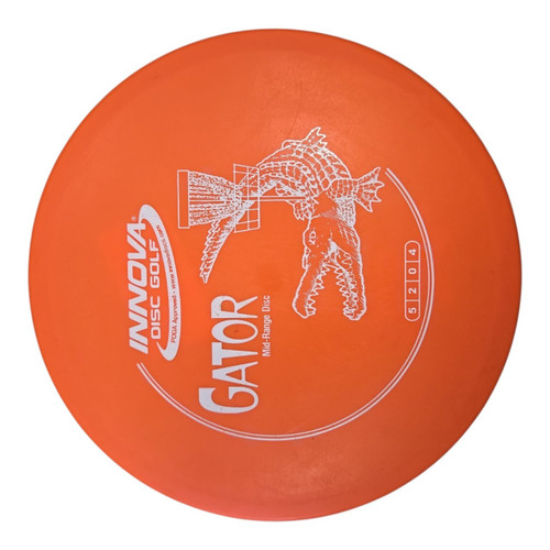 Vist Large View of Product Image Which is Used Innova GATOR Disc Golf Mid Range Orange 173g