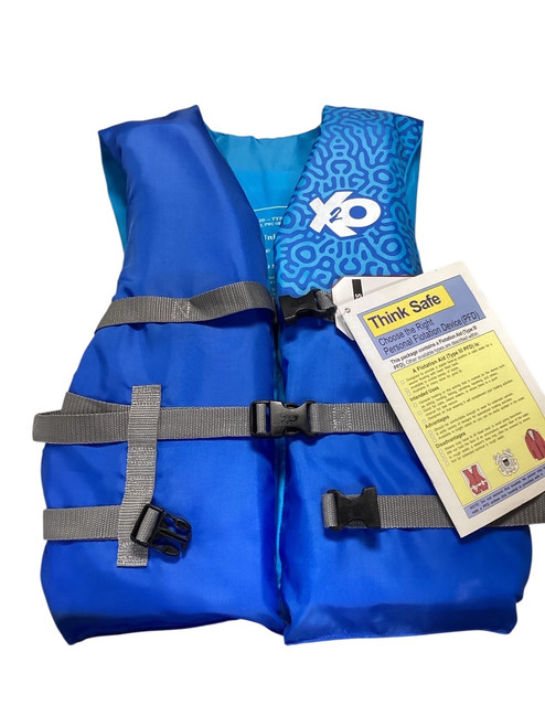 Vist Large View of Product Image Which is Used X2O Adult PFD Royal Blue M/L