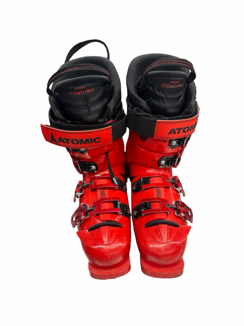 Vist Large View of Product Image Which is Used Atomic REDSTER STI 90 LC Mens DH Ski Boot Red 265 MP - M08.5 - W09.5