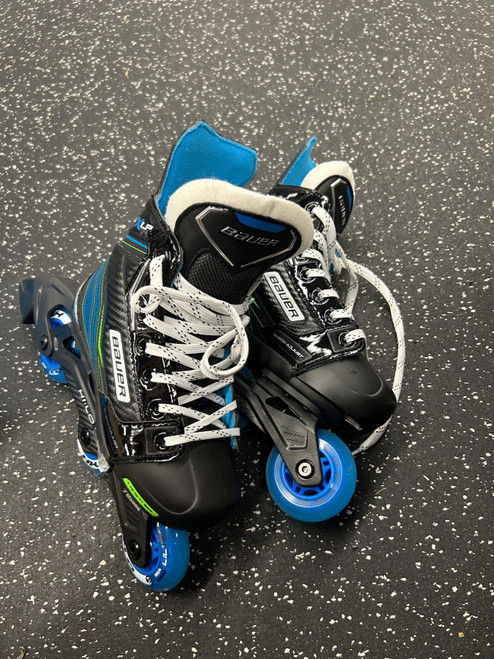 Vist Large View of Product Image Which is Used Bauer Roller Hockey Skates Black Adjustable