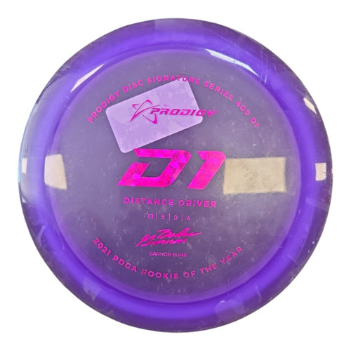 Vist Large View of Product Image Which is Used Prodigy D1 Disc Golf Driver Purple 172g