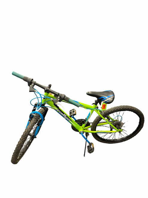Vist Large View of Product Image Which is Used Rallye DESCENT Mountain Bike Boys Green 24"
