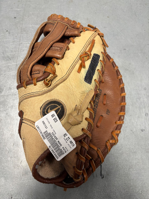 Vist Large View of Product Image Which is Used Nike SHOW SERIES BB/SB First Base RH Throw Brown 12"