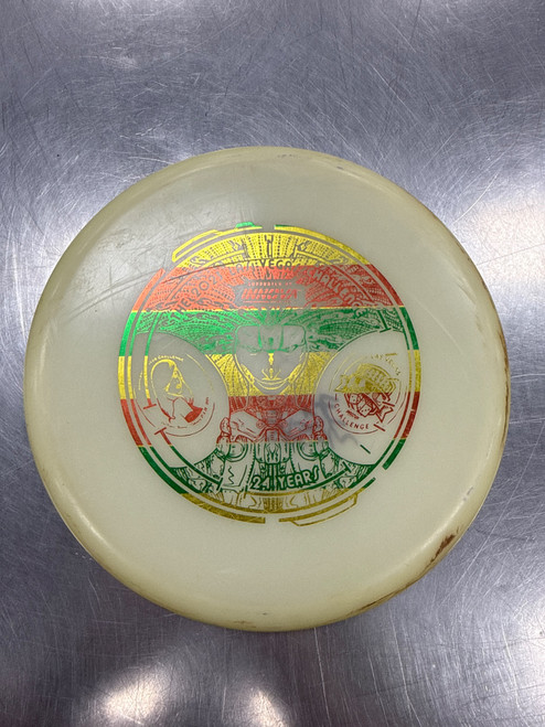 Vist Large View of Product Image Which is Used Innova GLOW AVIAR Disc Golf Putter Tan