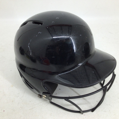 Vist Large View of Product Image Which is Used Rawlings MLTBH-R1 6 1/4 - 6 7/8 HELMET W/ MASK Batting Helmet w/Mask Black One Size